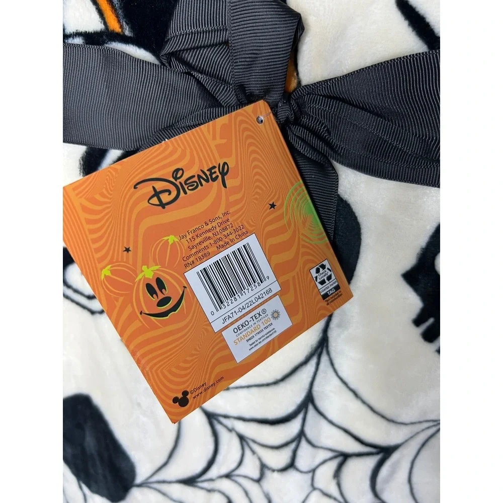Disney Halloween Mickey Mouse Minnie Pumpkin Throw Blanket 50